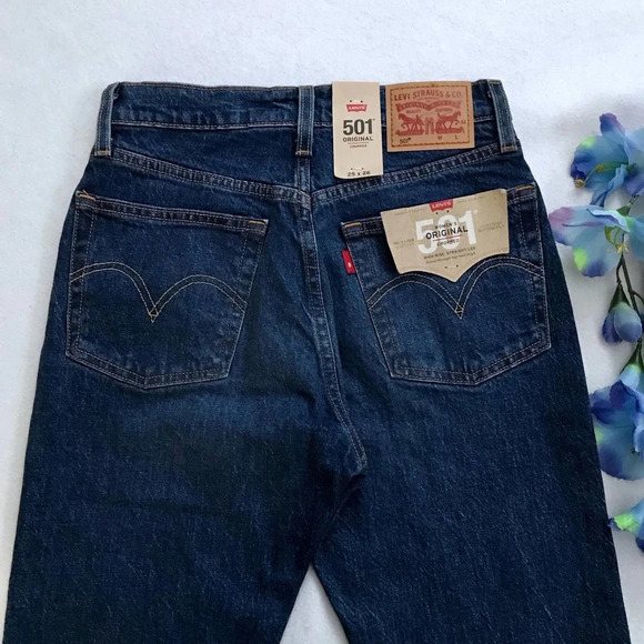 Levi's NWT 501 Original High Rise Straight Leg Jeans Various - Picture 7 of 11